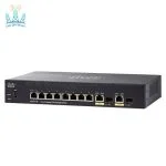 سوئیچ-شبکه-POE-سیسکو-10-پورت-مدل-SG350-10P.