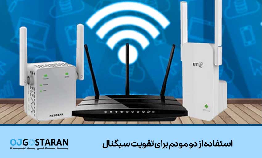 استفاده از دو مودم برای تقویت سیگنال