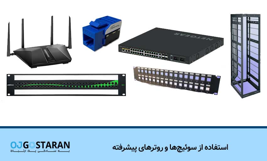 استفاده از سوئیچها و روترهای پیشرفته